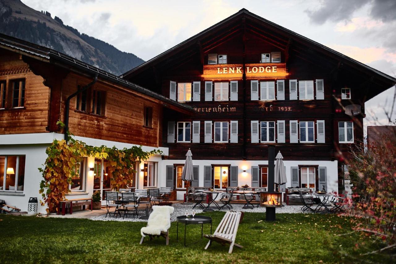 Lenk Lodge - Boutique & Design Hotel Und Apartements ภายนอก รูปภาพ